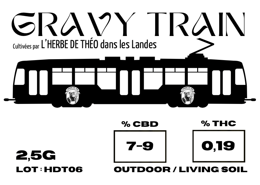 GRAVY TRAIN CBD 💚 by L’HERBE DE TÉO