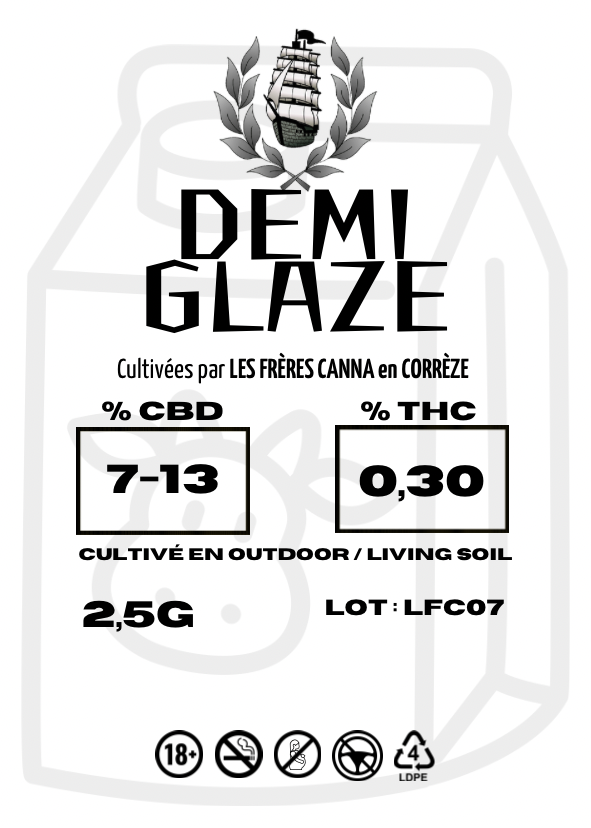 DEMI GLAZE CBD 💚 by LES FRÈRES CANNA
