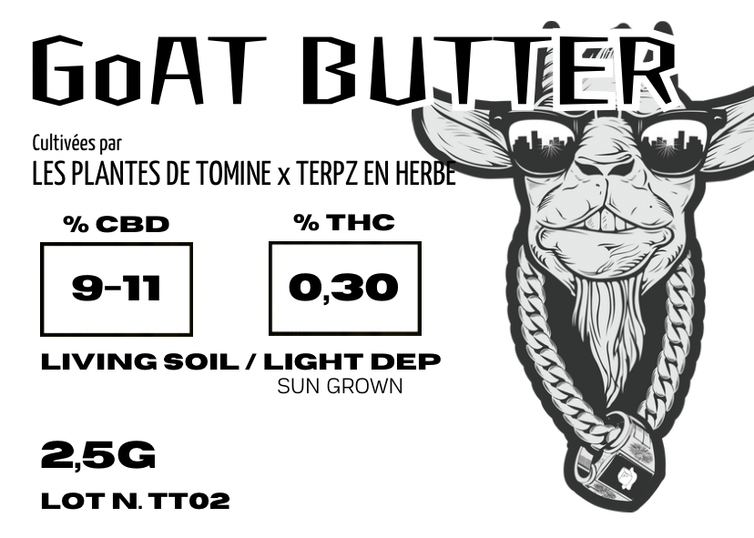 GOAT BUTTER CBD 💚 by LES PLANTES DE TOMINE x TERPZ EN HERBE