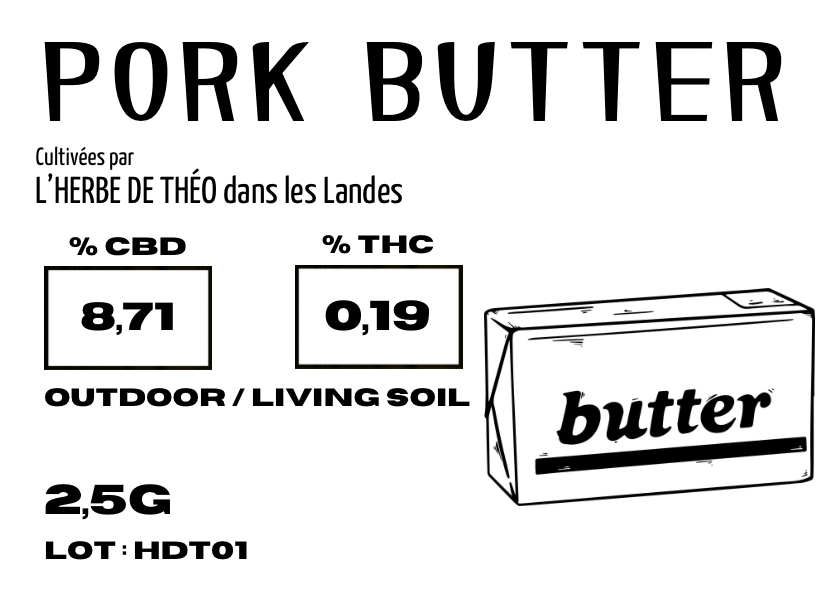 PORK BUTTER CBD 💚 by L’HERBE DE TÉO