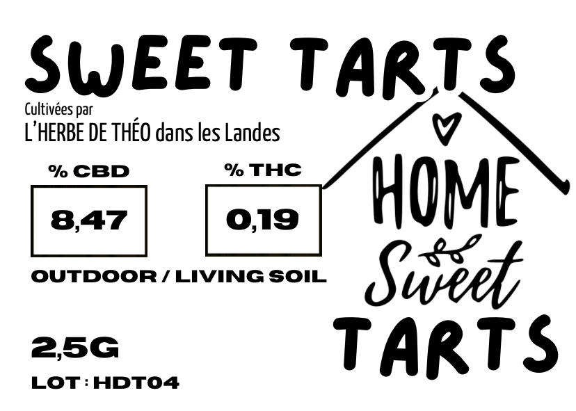SWEET TARTS CBD 💚 by L’HERBE DE TÉO