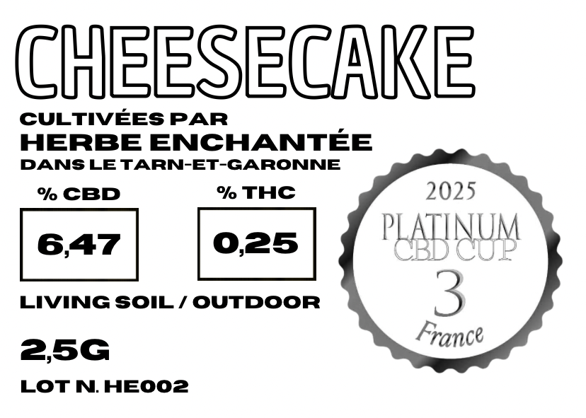 CheeseCake CBD 💚 by HERBE ENCHANTÉE