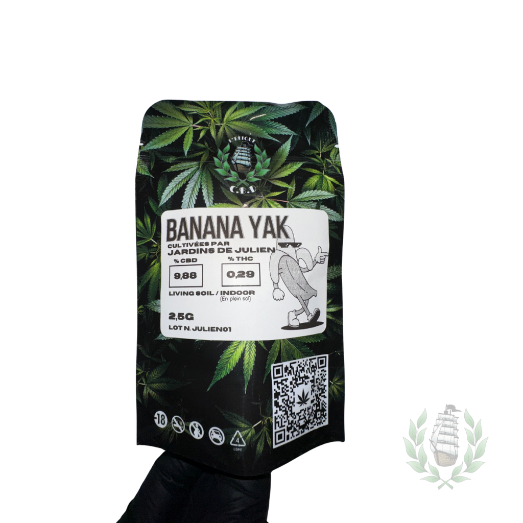 BANANA YAK CBD 💚 by LES JARDINS DE JULIEN (⚠️ Quantité très limitée)