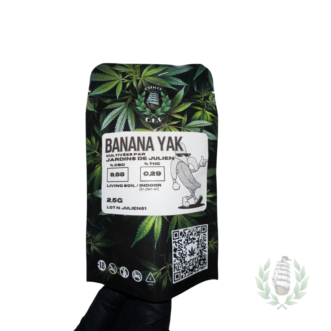BANANA YAK CBD 💚 by LES JARDINS DE JULIEN (⚠️ Quantité très limitée)