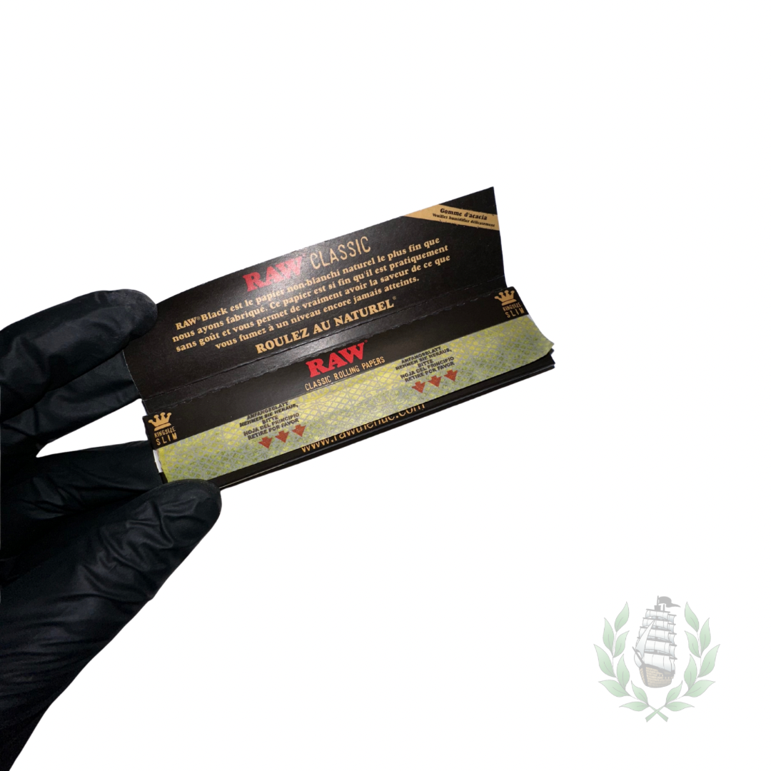 Feuilles SLIM RAW Black